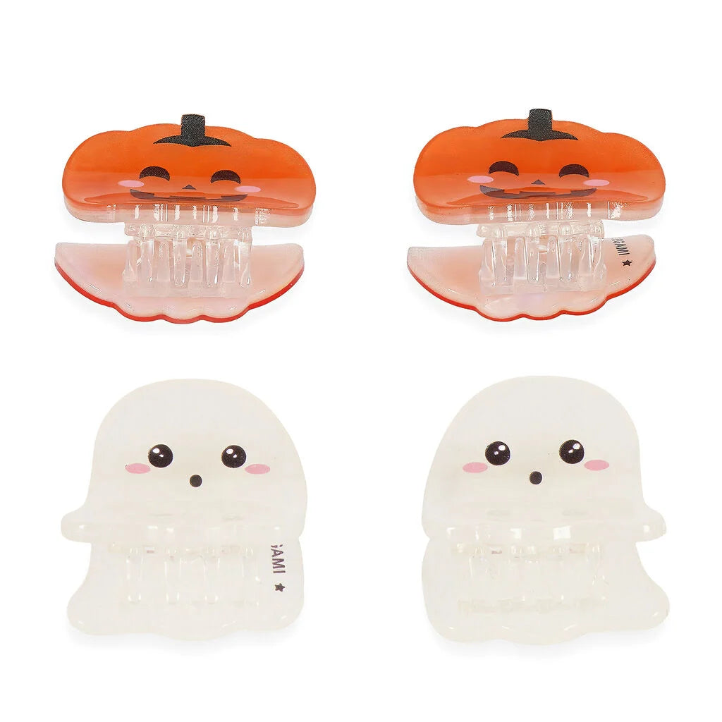 Pack de 4 Mini Pinzas de Pelo Halloween 💇♀️ Les Trouvailles de Tolède