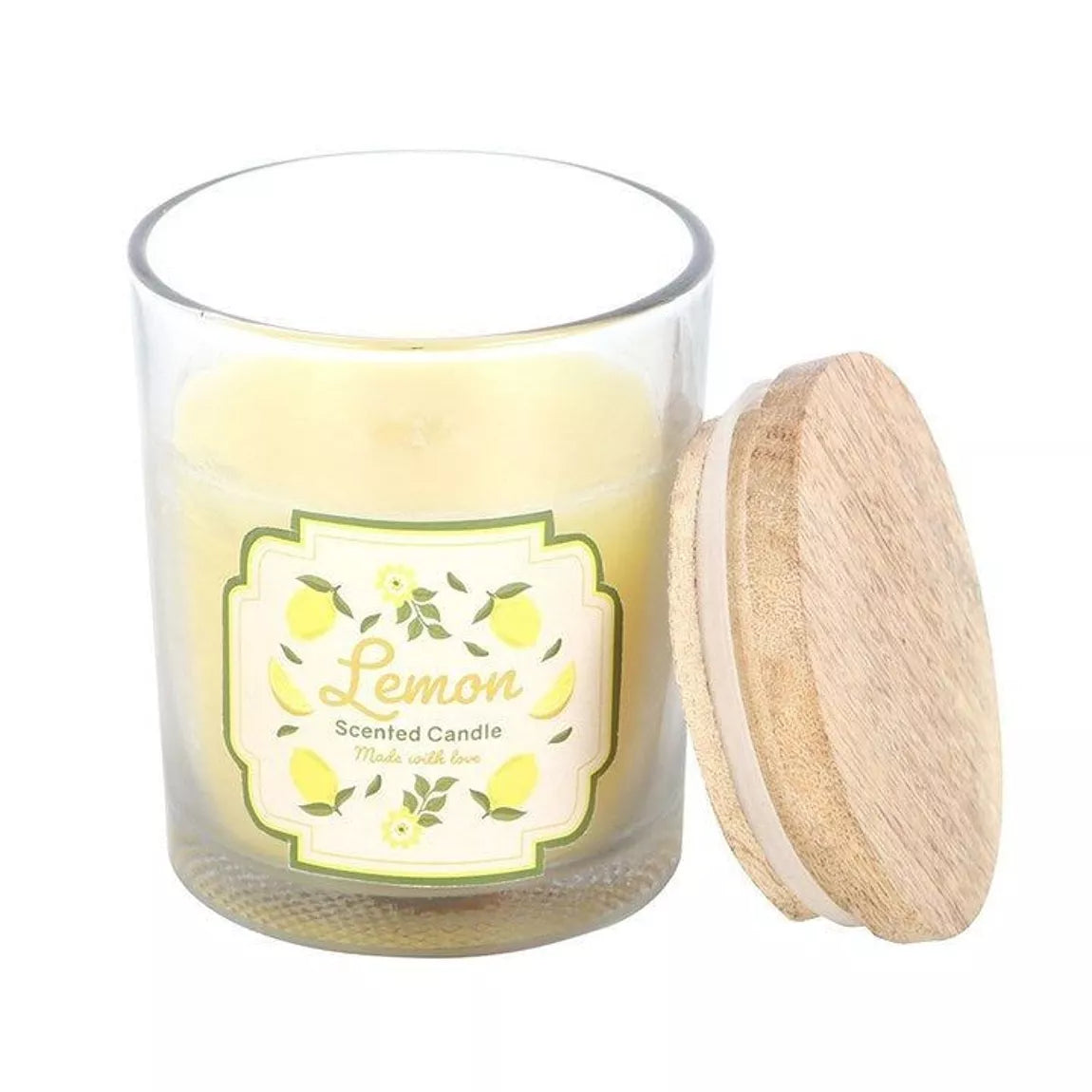 Vela aromática limón – vela decoración aroma limón Les Trouvailles de Tolède