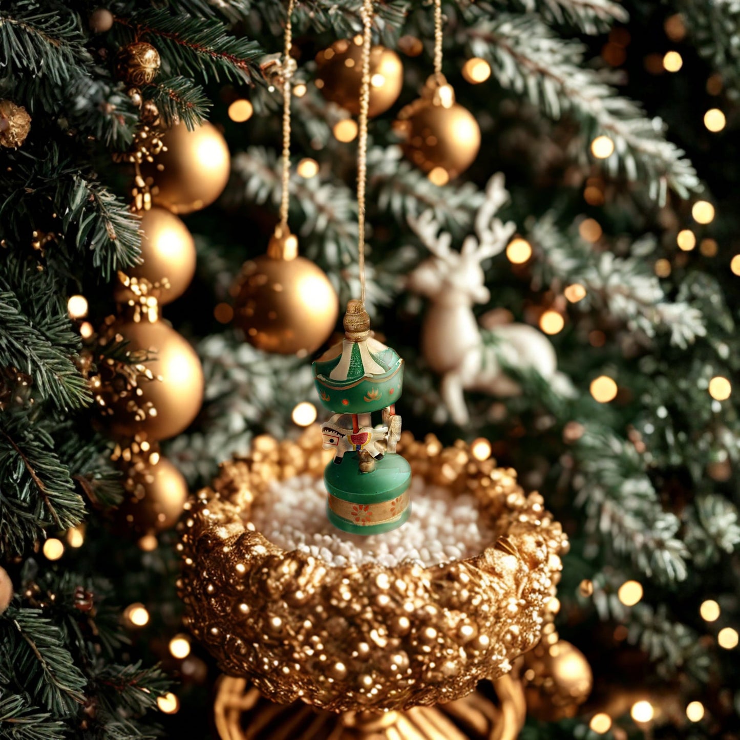 Adorno de Navidad – Carrusel verde Les Trouvailles de Tolède