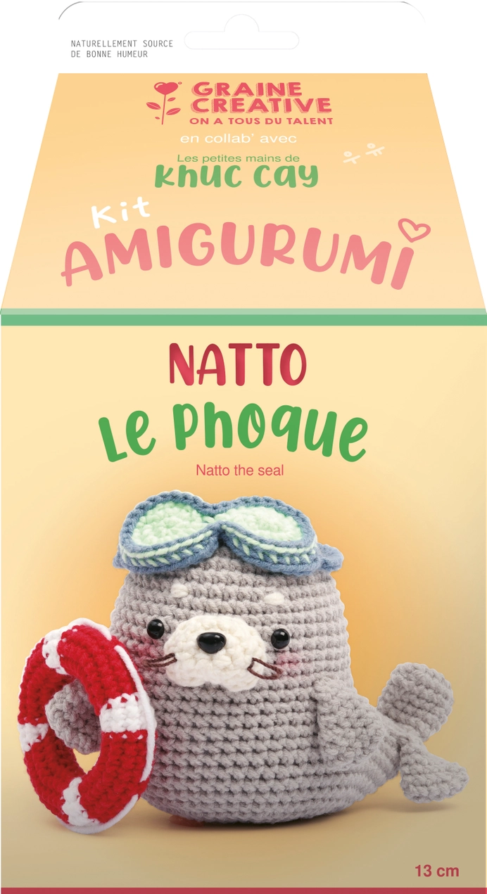Kit Amigurumi Natto la Foca Les Trouvailles de Tolède