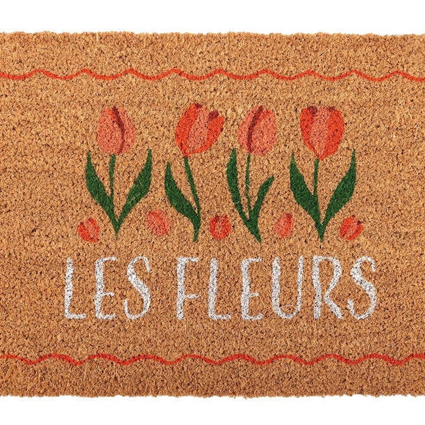 Felpudo tulipanes les fleurs – alfombra entrada floral Les Trouvailles de Tolède