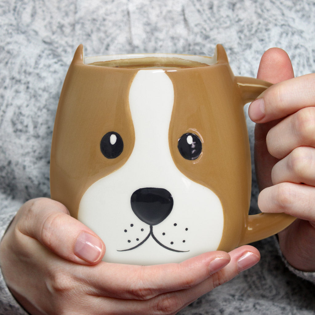 Taza de Cerámica con Forma de Perro "Woof!" (400ml) Les Trouvailles de Tolède