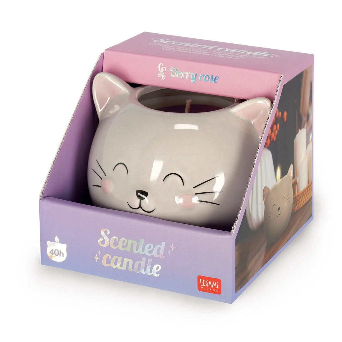 Vela perfumada gato Les Trouvailles de Tolède