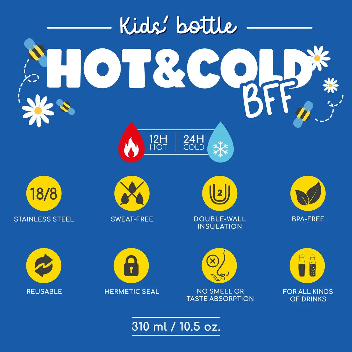 Botella infantil osito térmica Les Trouvailles de Tolède