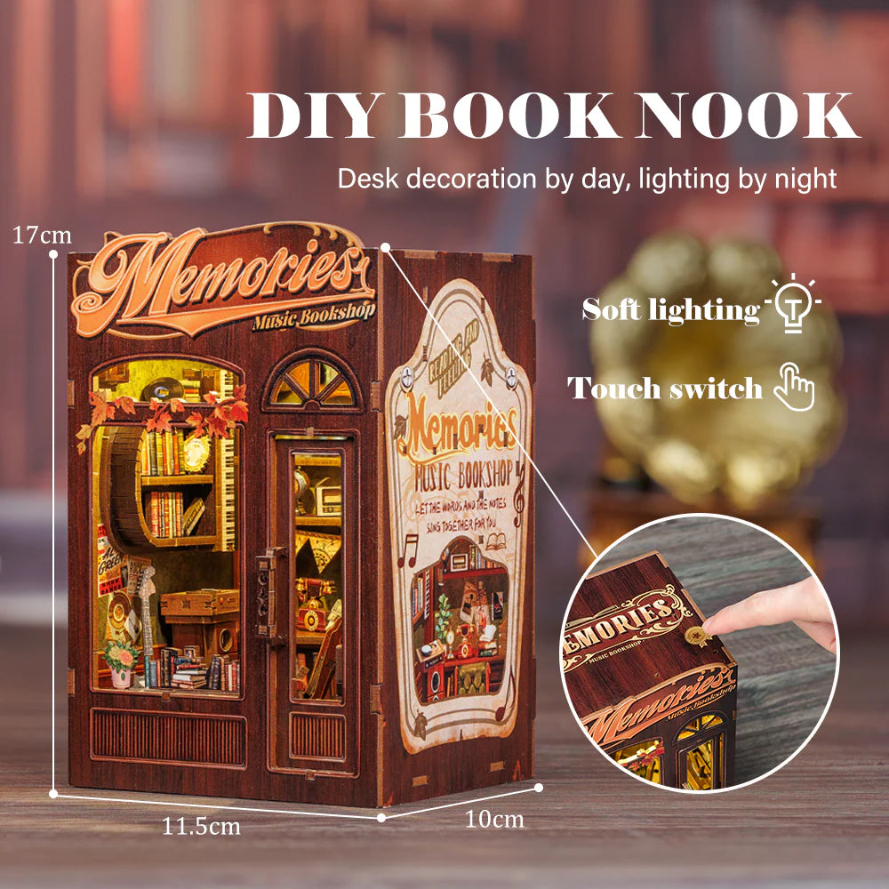Kit DIY Miniatura – Memories Music Bookshop Les Trouvailles de Tolède