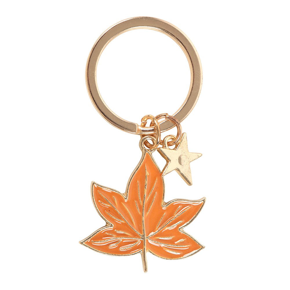 Llavero de Hoja de Otoño MetĂĄlico đ Les Trouvailles de TolĂšde