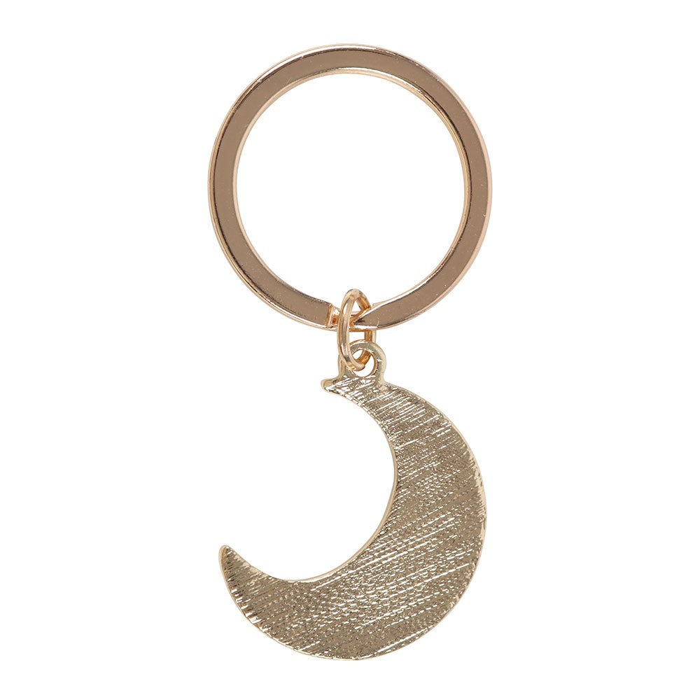 Llavero de Luna Creciente Autumn Magic Metálico 🌙 Les Trouvailles de Tolède