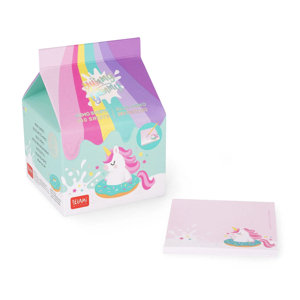 Bloc de notas Unicorn – Yummy Yummy Memo Pad – Legami Milano Les Trouvailles de Tolède
