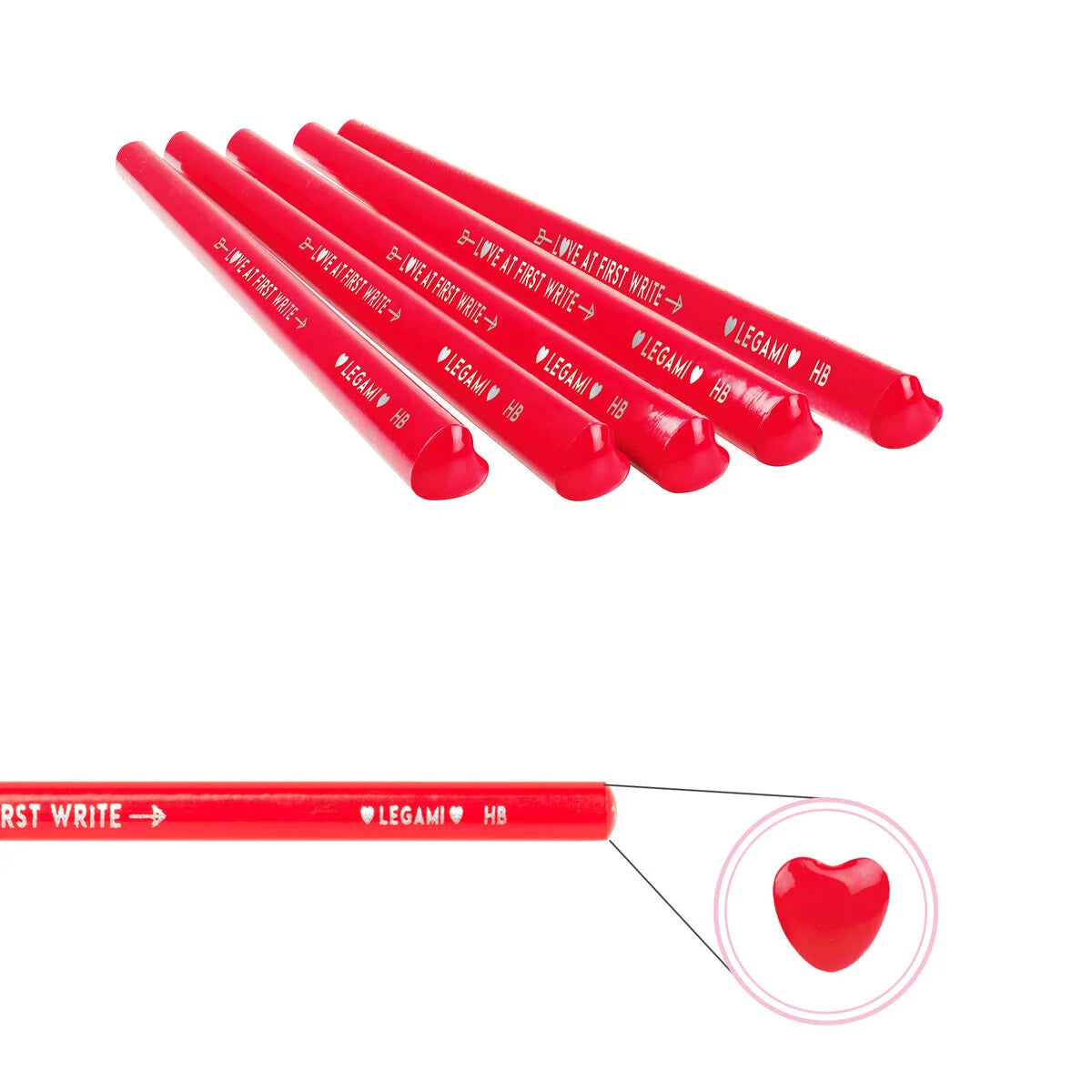Lápiz con forma de corazón – “Love at First Write” – Legami Milano Les Trouvailles de Tolède
