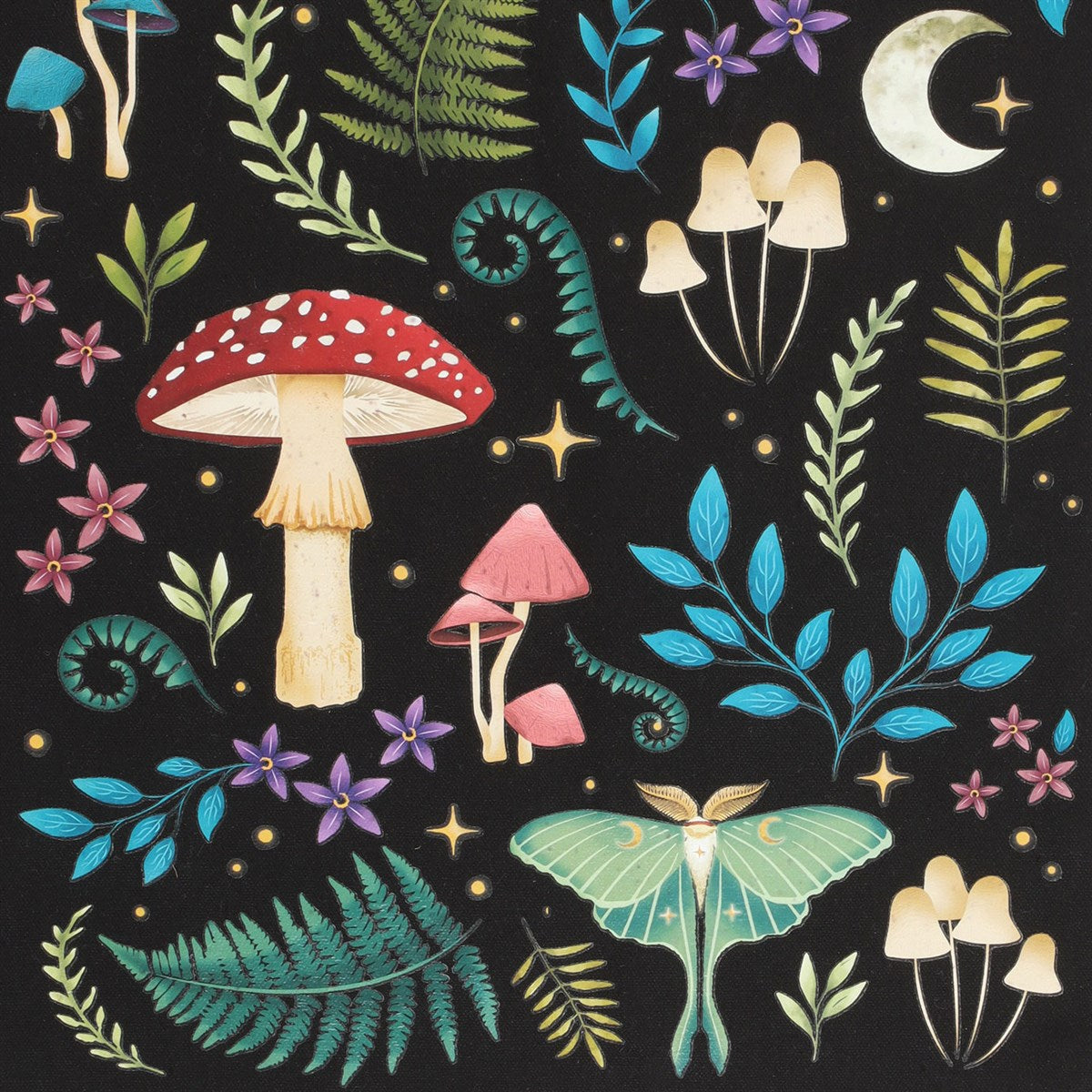Bolsa Totebag de Bosque Oscuro Místico Dark Forest 🌲 Les Trouvailles de Tolède