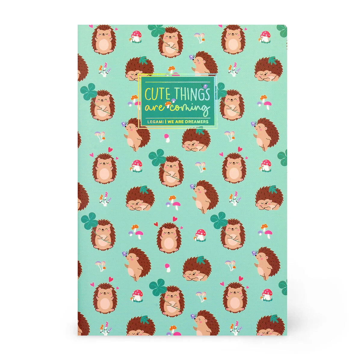 Cuaderno A5 con tapa ilustrada – Erizo (Hedgehog) Les Trouvailles de Tolède