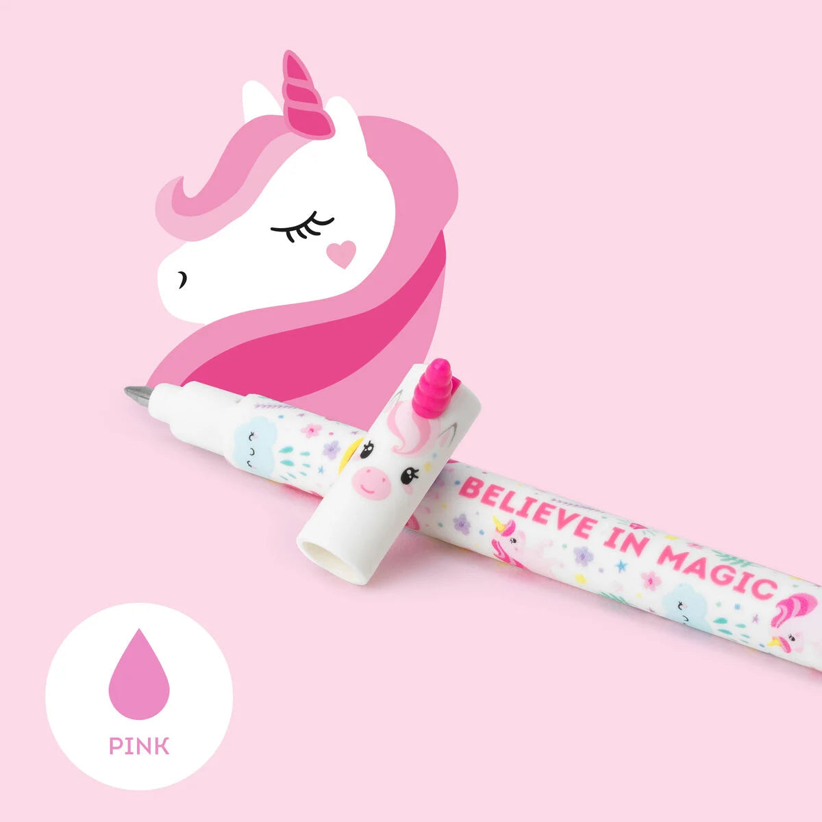 Bolígrafo Borrable “Believe in Magic” – Unicornio Les Trouvailles de Tolède
