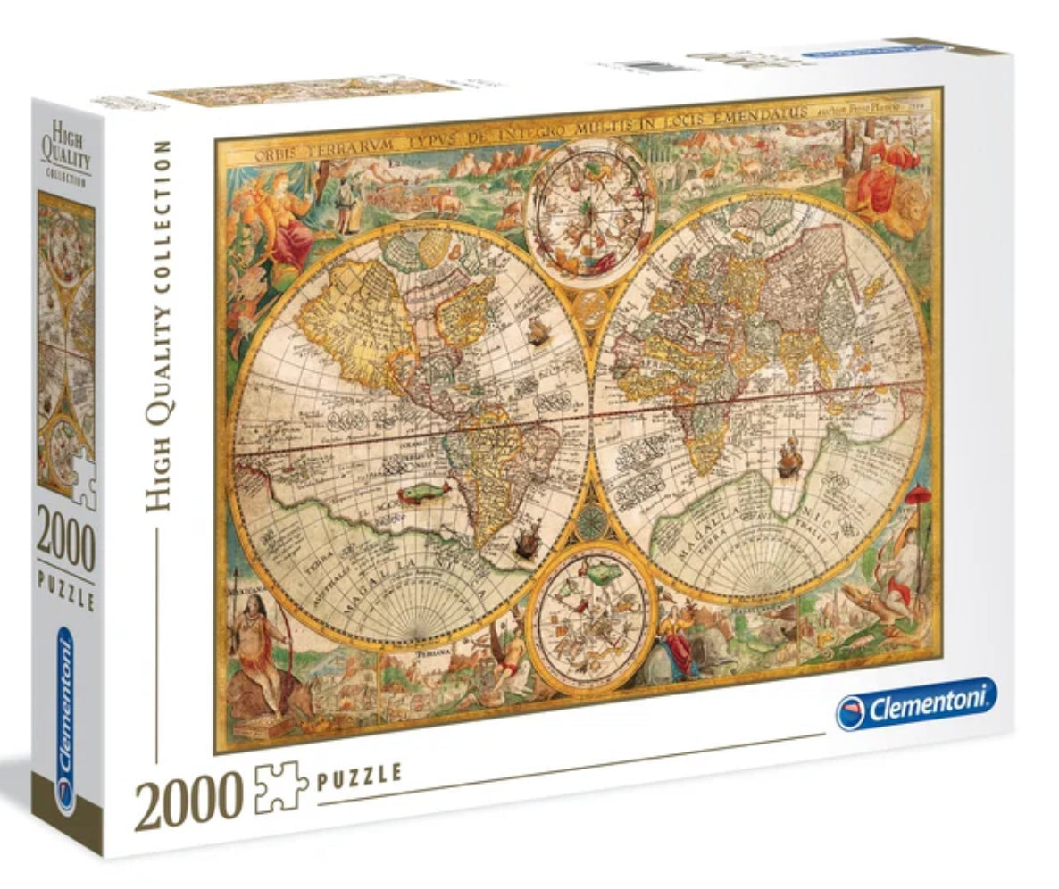 Puzzle 2000 piezas – Mapa Antiguo Les Trouvailles de Tolède