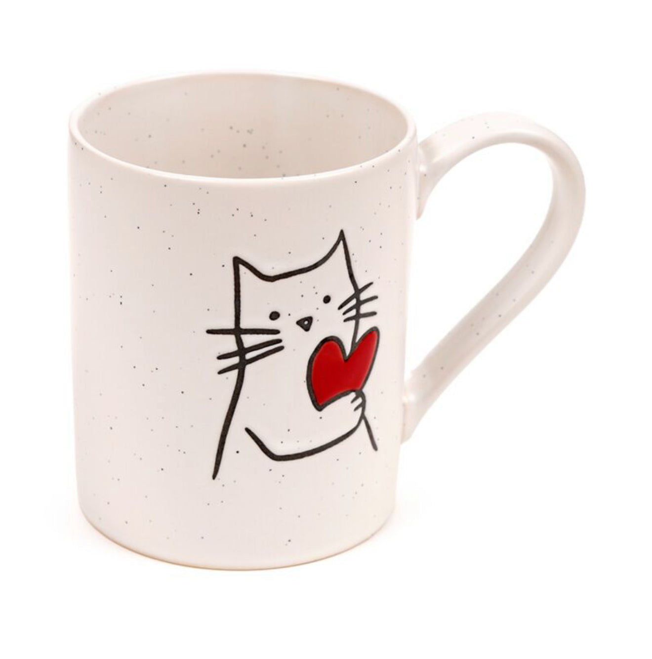 Taza de Gres – Gato con Corazón