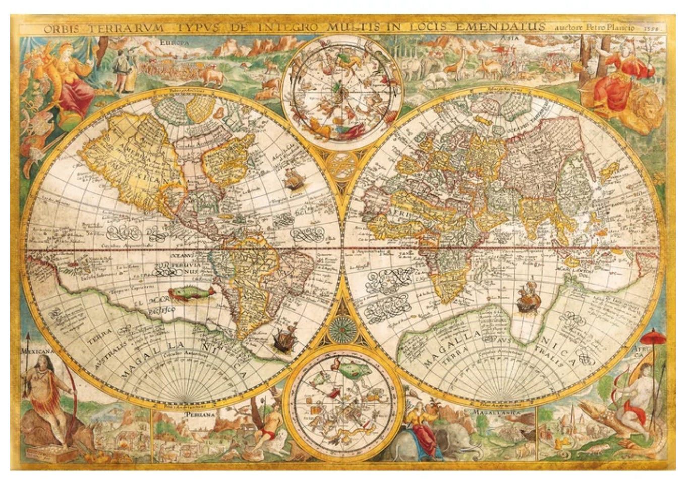 Puzzle 2000 piezas – Mapa Antiguo Les Trouvailles de Tolède