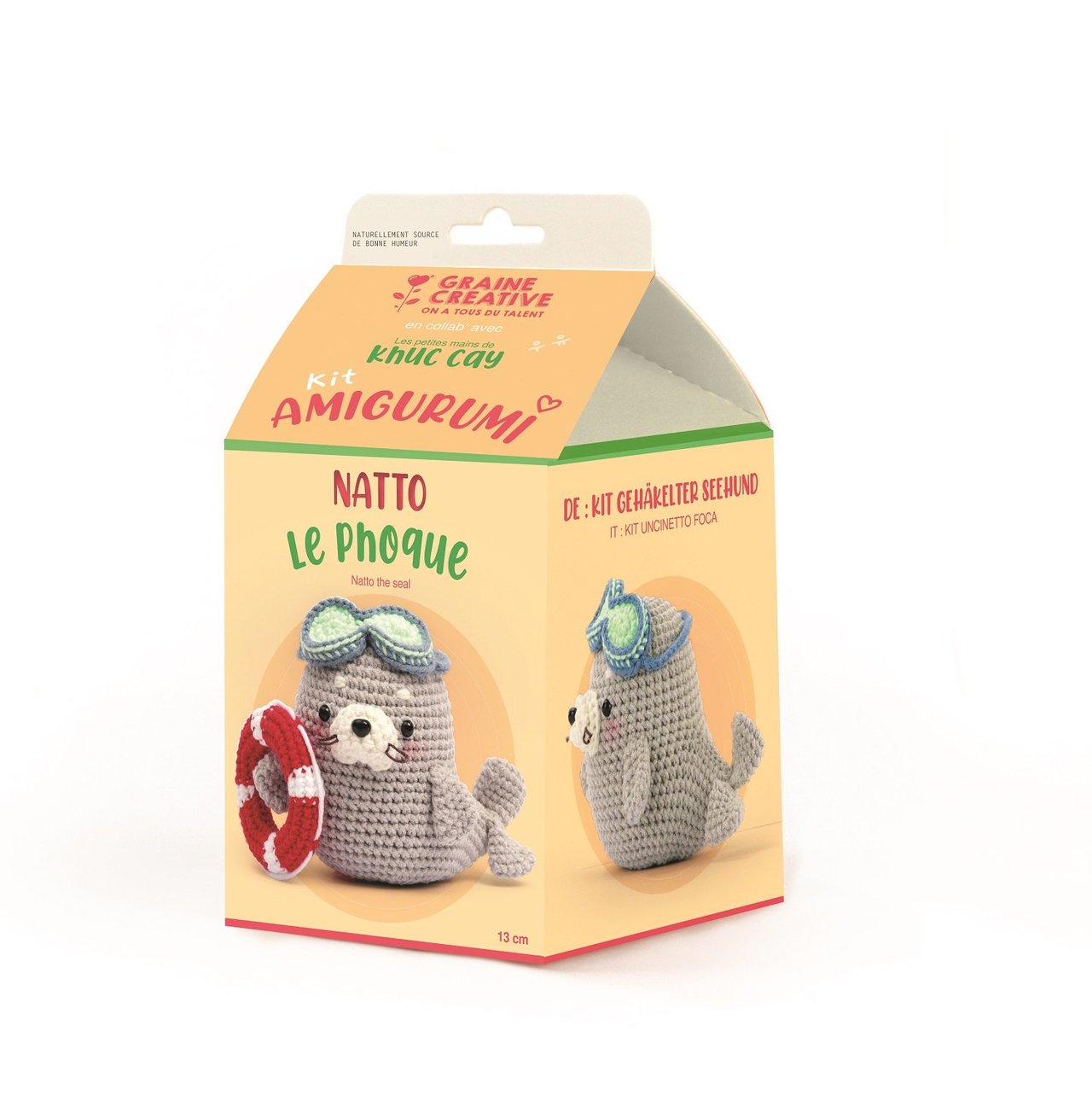 Kit Amigurumi Natto la Foca Les Trouvailles de Tolède