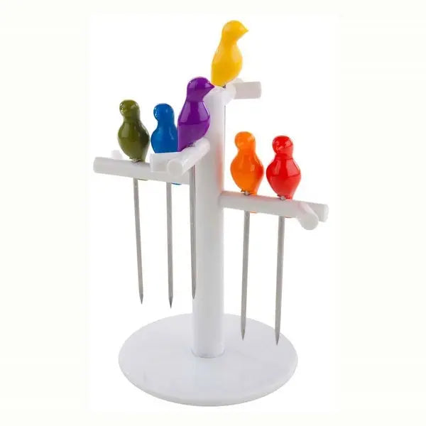 Tenedor aperitivo Birdies x6 Les Trouvailles de Tolède