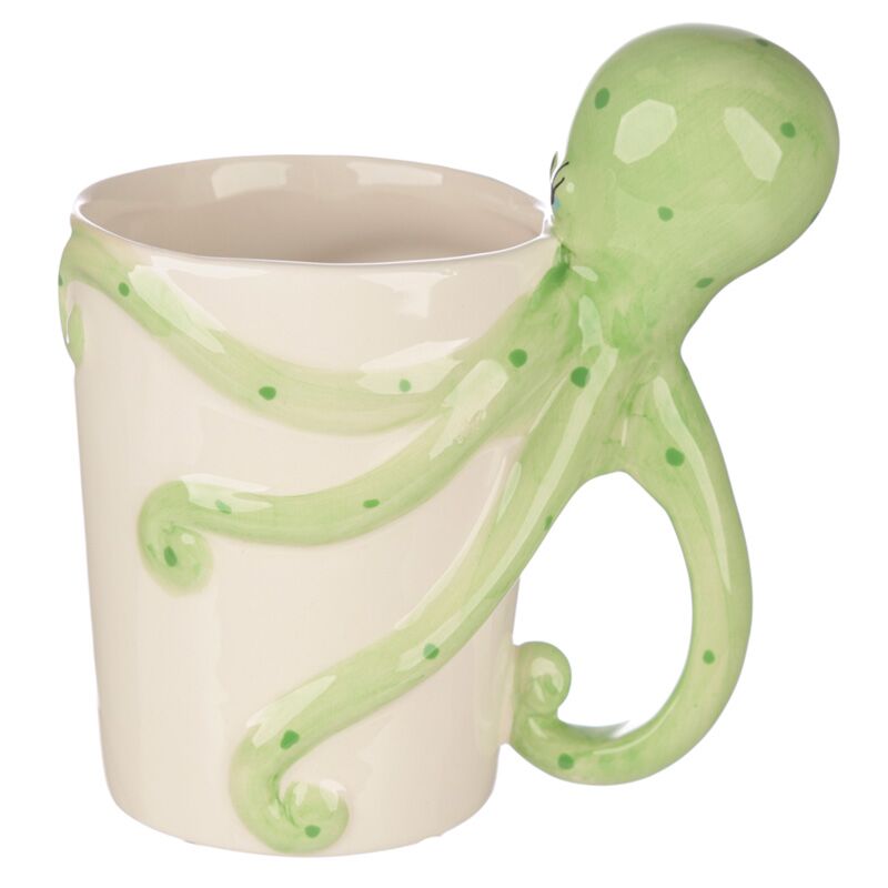 Taza de cerámica con asa pulpo Les Trouvailles de Tolède