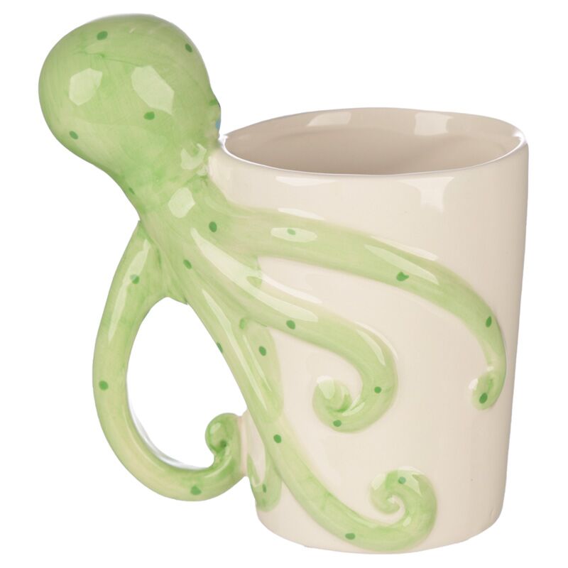 Taza de cerámica con asa pulpo Les Trouvailles de Tolède