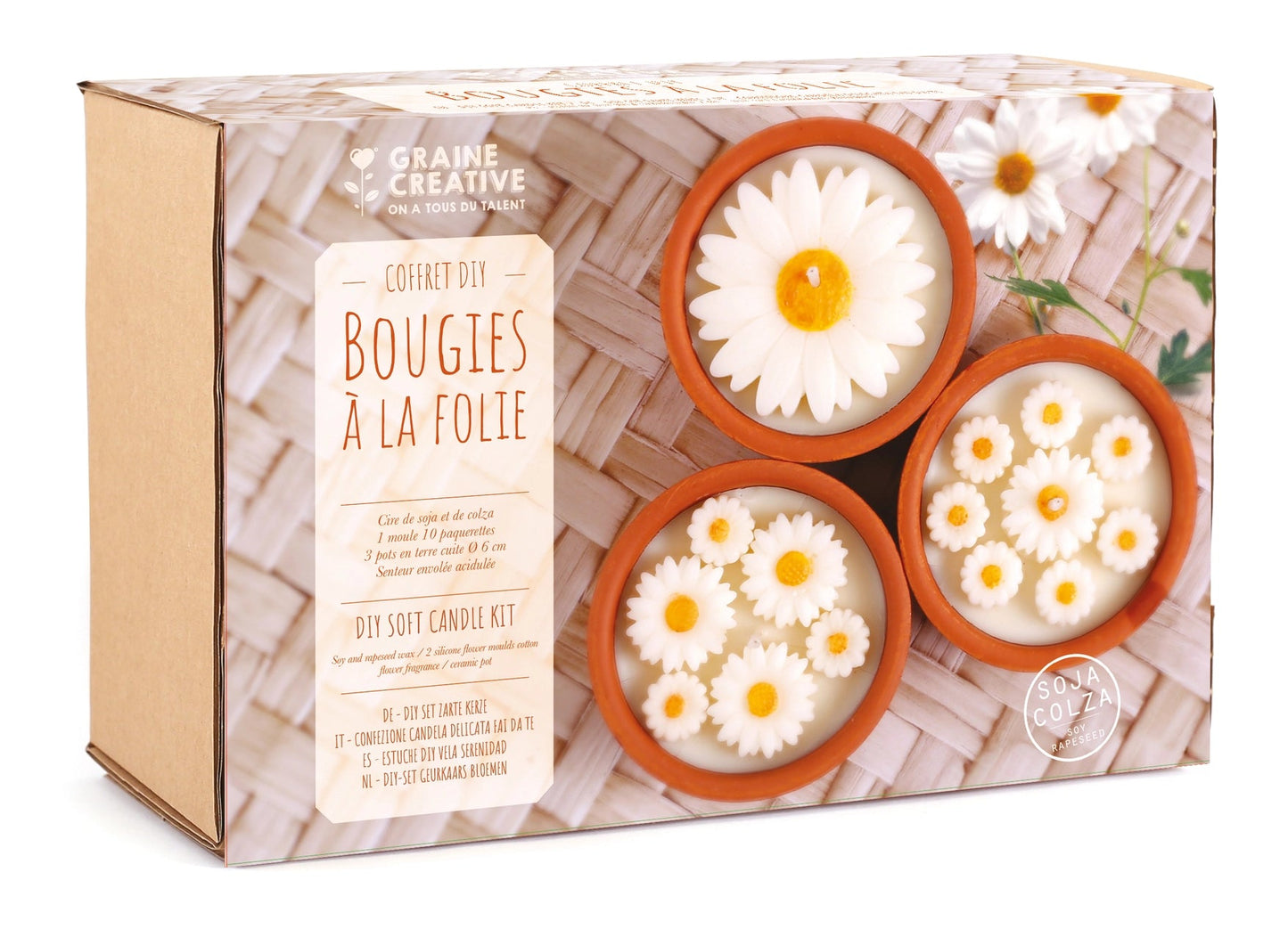 Kit DIY Velas Margaritas Les Trouvailles de Tolède