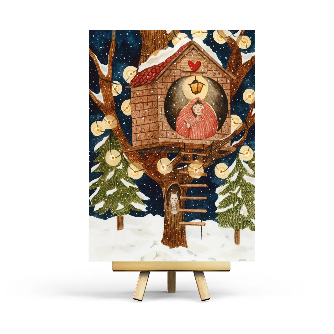 Tarjeta postal - Cabaña en los árboles Les Trouvailles de Tolède