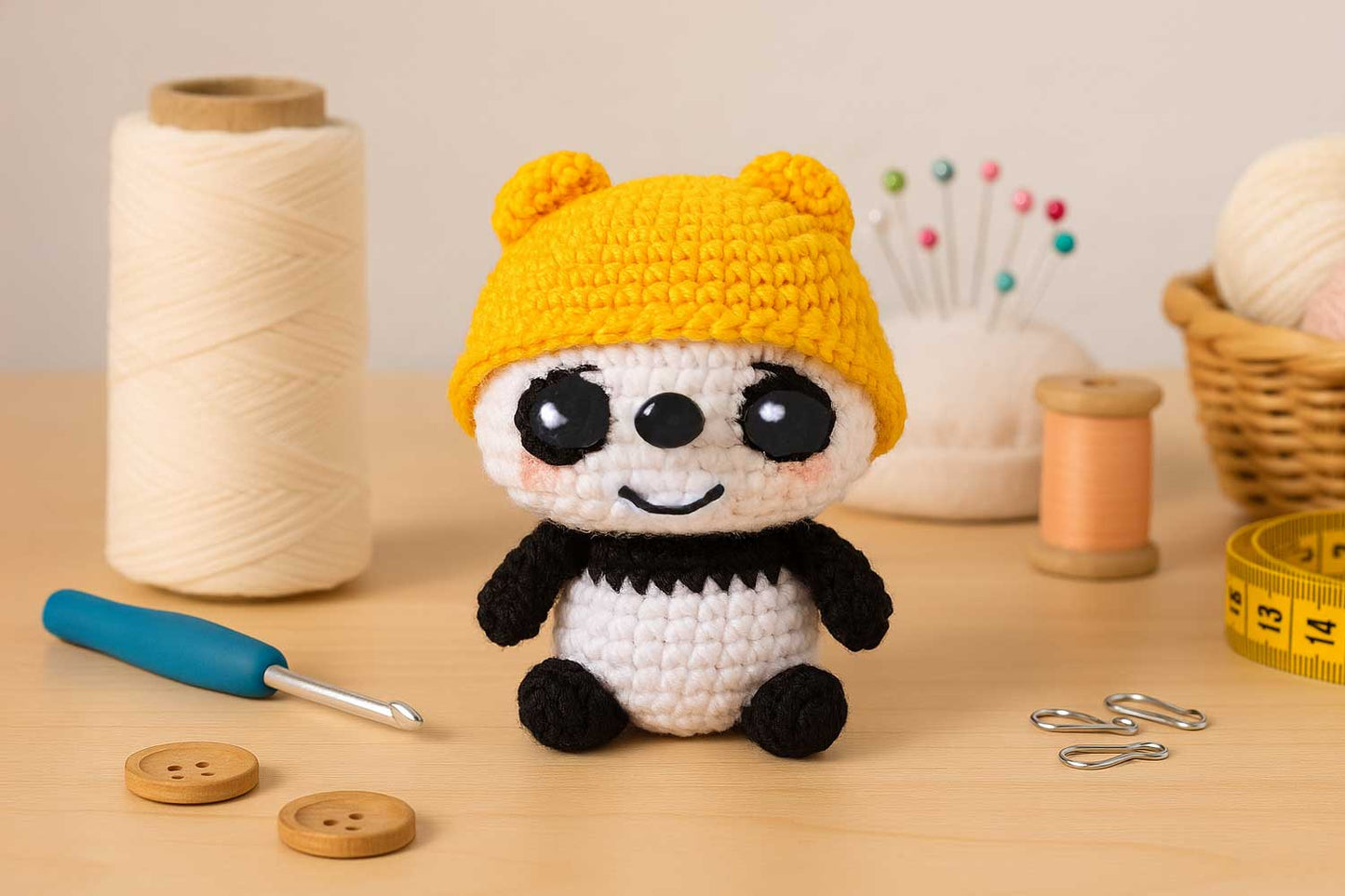 Kit Amigurumi Nana el Panda Les Trouvailles de Tolède