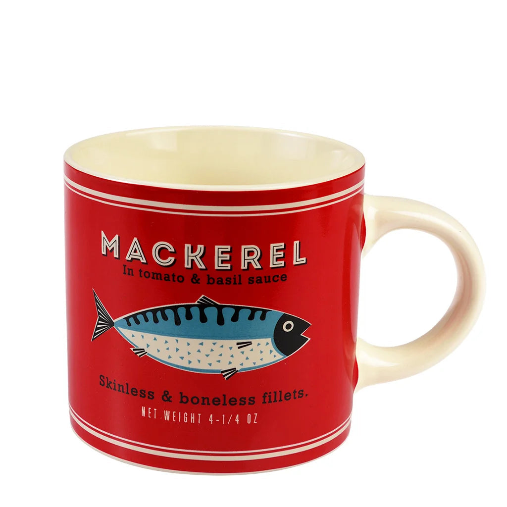 Taza retro de cerámica – Diseño Pez « Mackerel » Les Trouvailles de Tolède