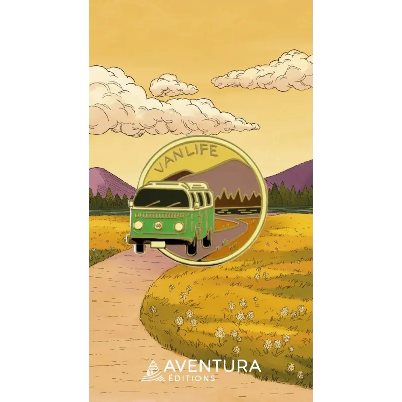Pin Van Life Vintage | Broche Viajero Les Trouvailles de Tolède