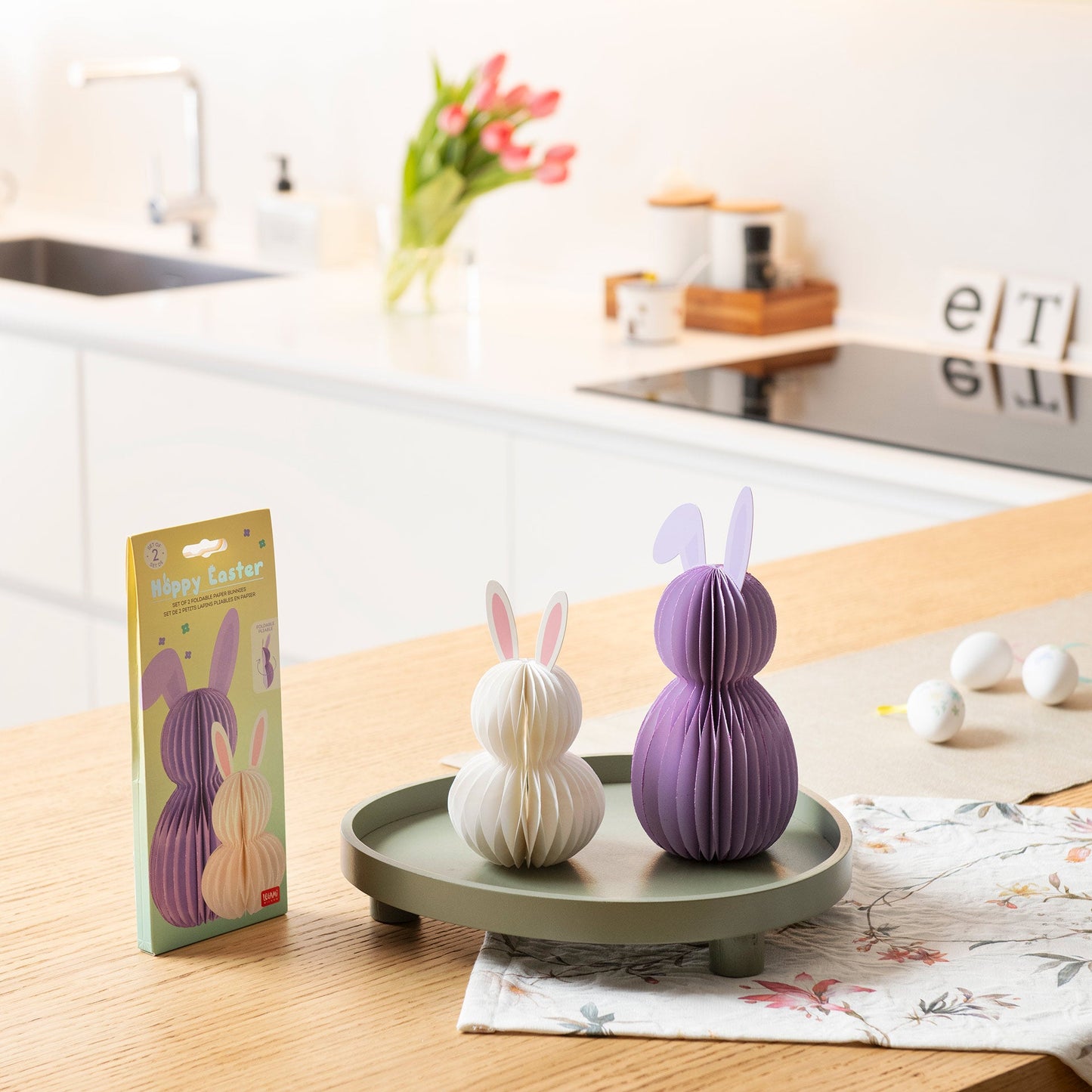 Set de 2 Conejitos Plegables de Papel – Hoppy Easter Les Trouvailles de Tolède