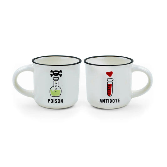 Set de 2 Tazas de Café Poison & Antidote – Legami Les Trouvailles de Tolède
