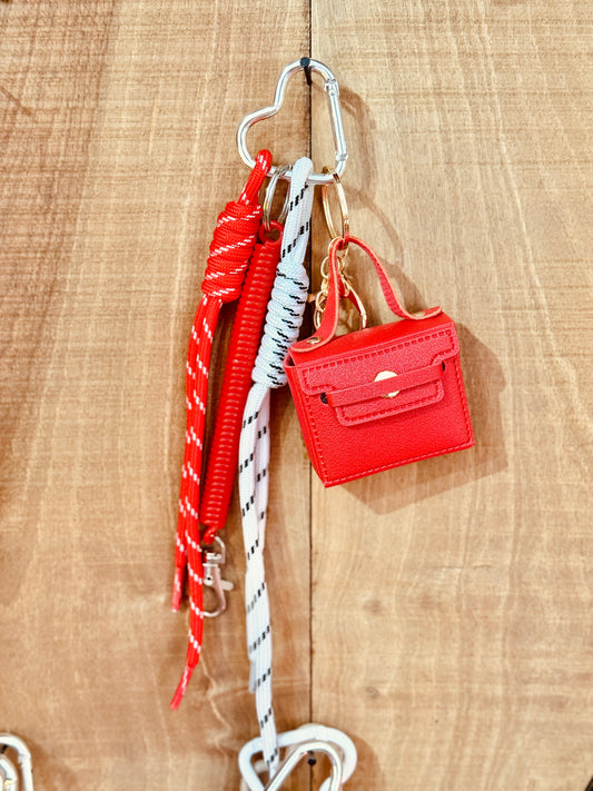 Colgante de bolso mini-bolso rojo Les Trouvailles de Tolède