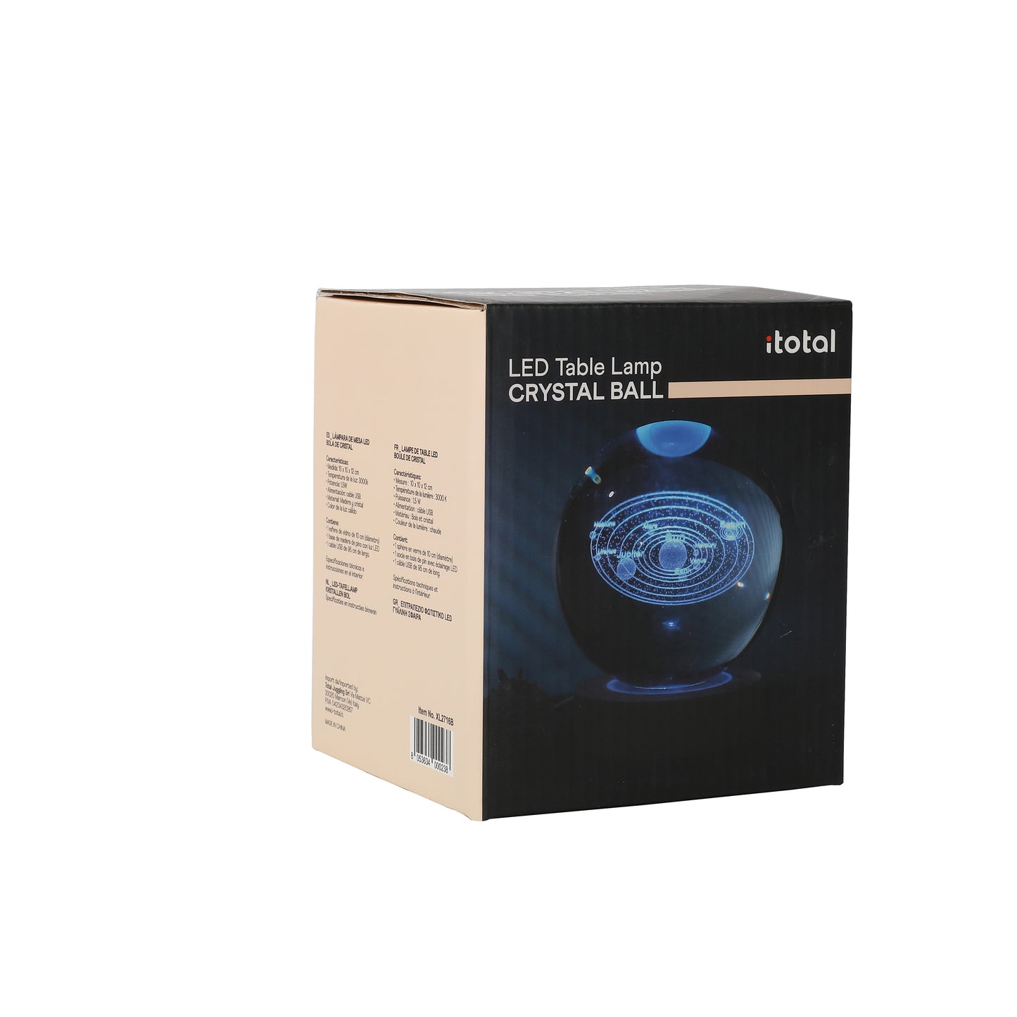 Lampe Boule de Cristal 3D – Système Solaire