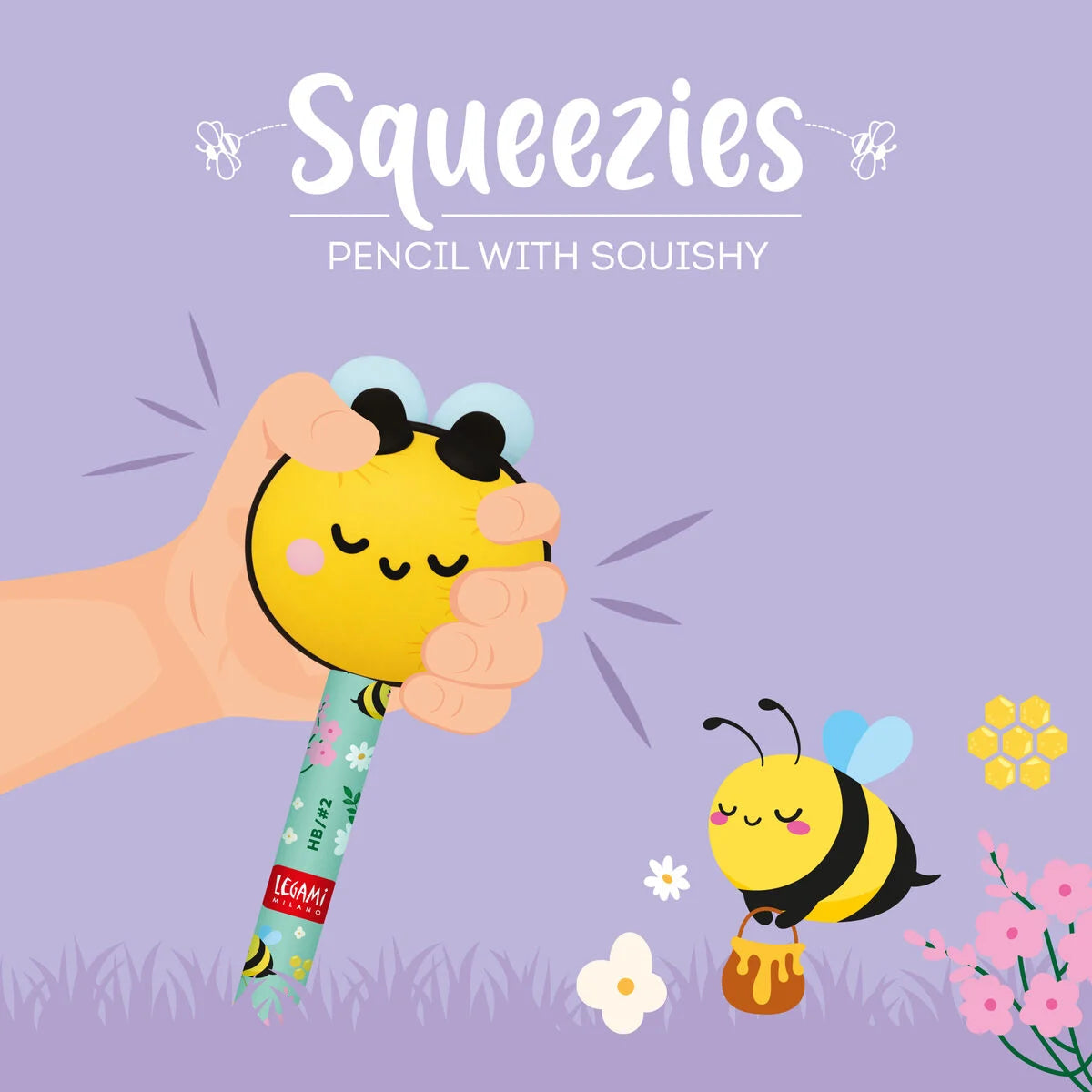 Lápiz Antiestrés Bee Legami - Squeezies Les Trouvailles de Tolède
