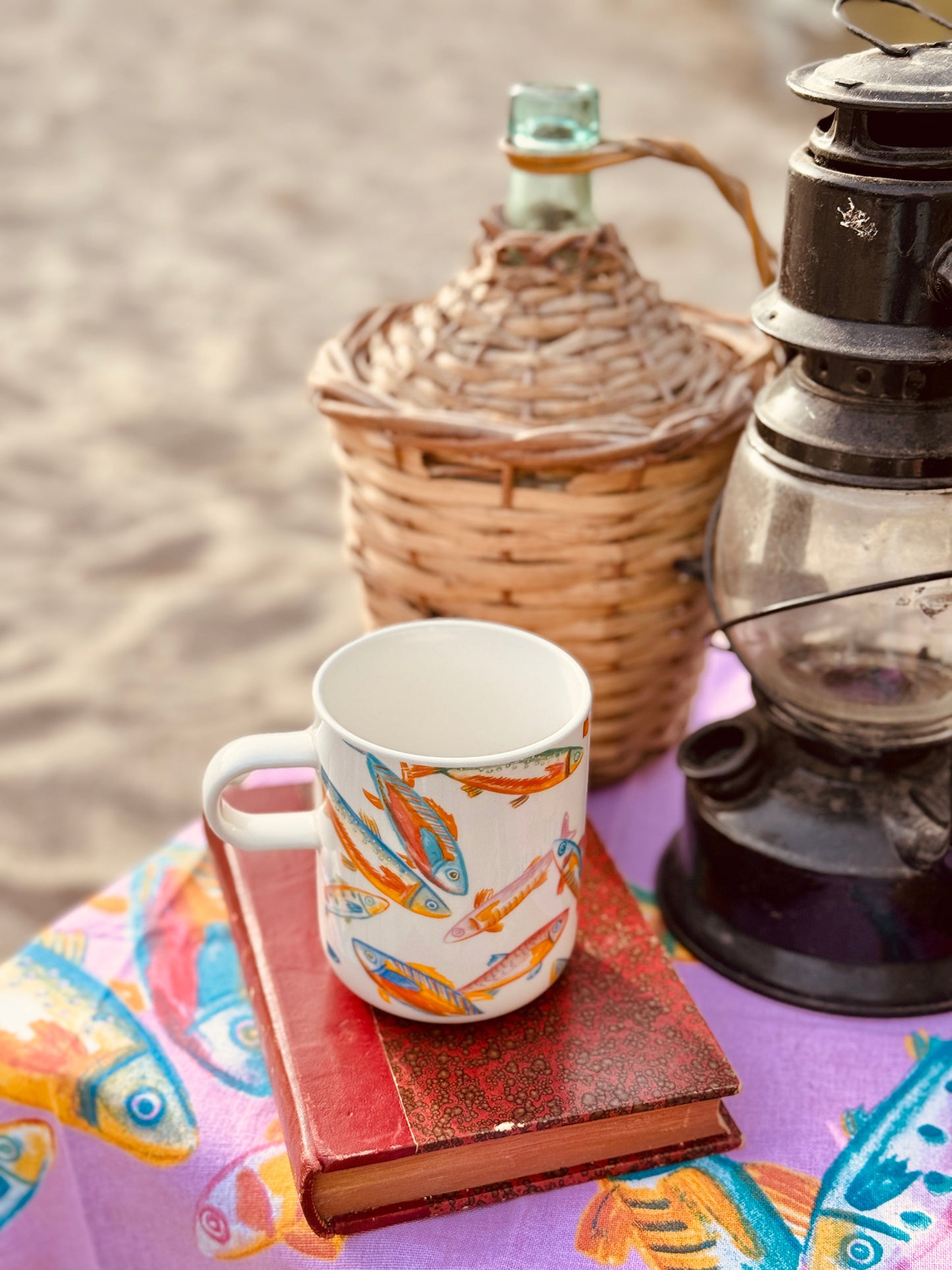 Mug Sardinas crema 325 ml Les Trouvailles de Tolède