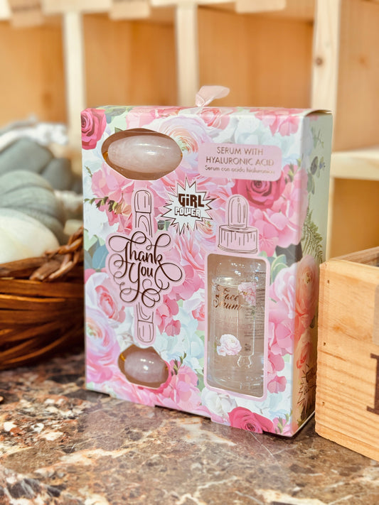 Kit Sérum Facial & Roll-On de Quartz Rosa Les Trouvailles de Tolède