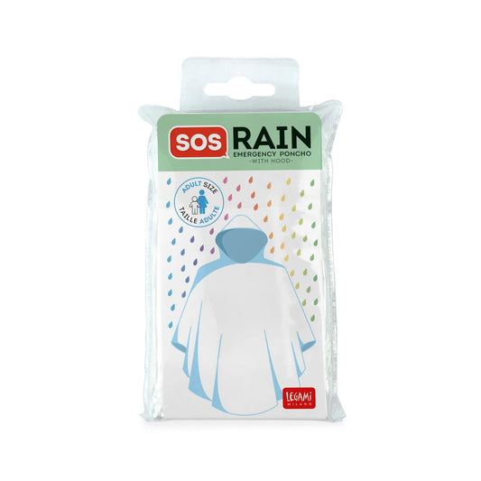 Poncho impermeable para adultos – SOS Rain – Legami Milano Les Trouvailles de Tolède