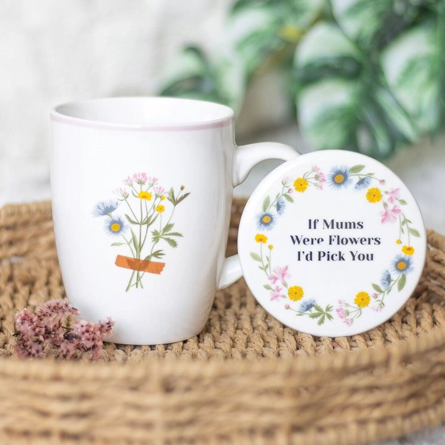 Taza flores ‘’si las mamás fueran flores’’ – taza regalo mamá Les Trouvailles de Tolède