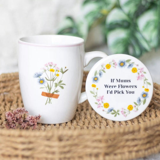 Taza flores ‘’si las mamás fueran flores’’ – taza regalo mamá Les Trouvailles de Tolède
