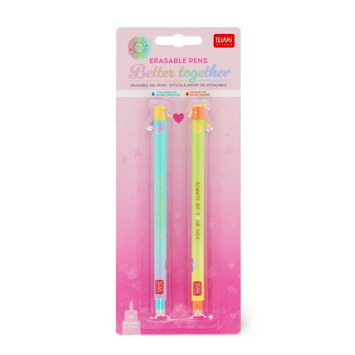 Set de 2 Stylos Gel Effaçables Better Together – LEGAMI