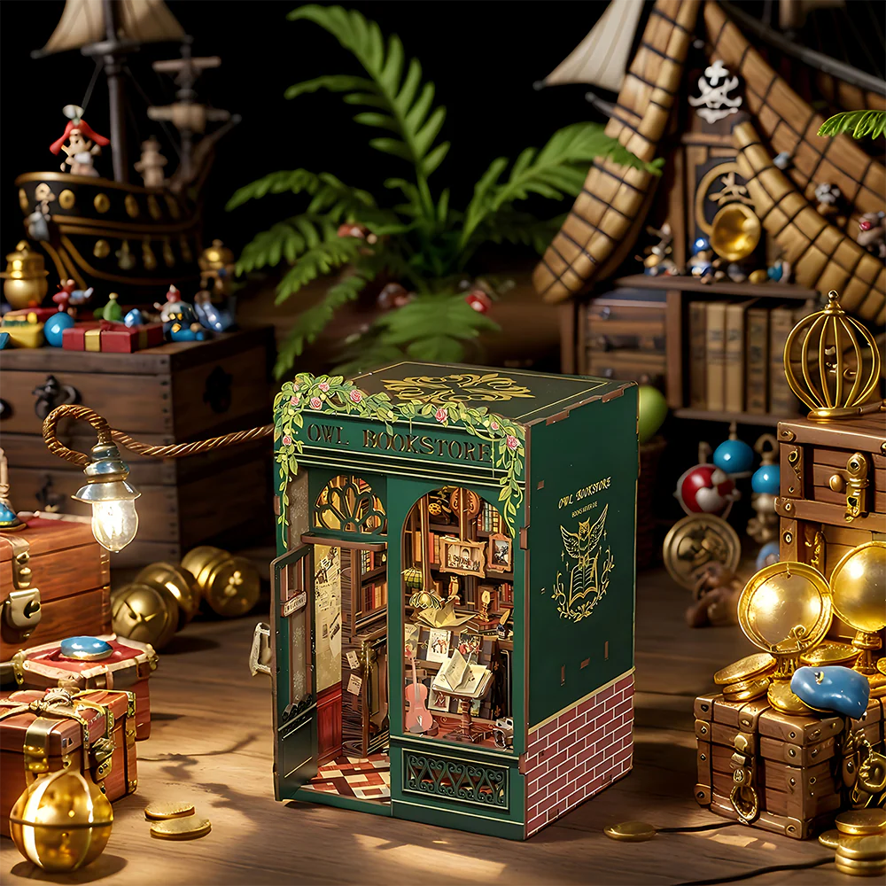 Kit DIY Miniatura – Owl Bookstore Les Trouvailles de Tolède