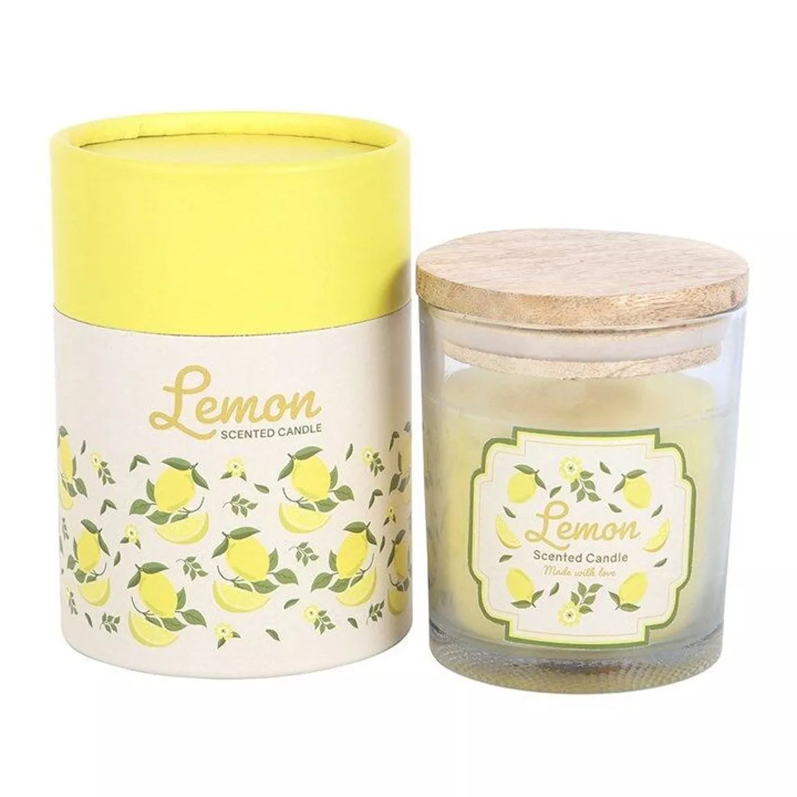 Vela aromática limón – vela decoración aroma limón Les Trouvailles de Tolède