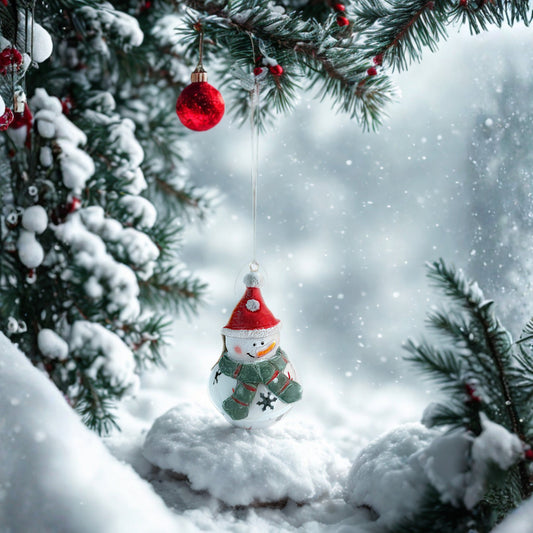 Adorno de Navidad – Muñeco de nieve colgante Les Trouvailles de Tolède
