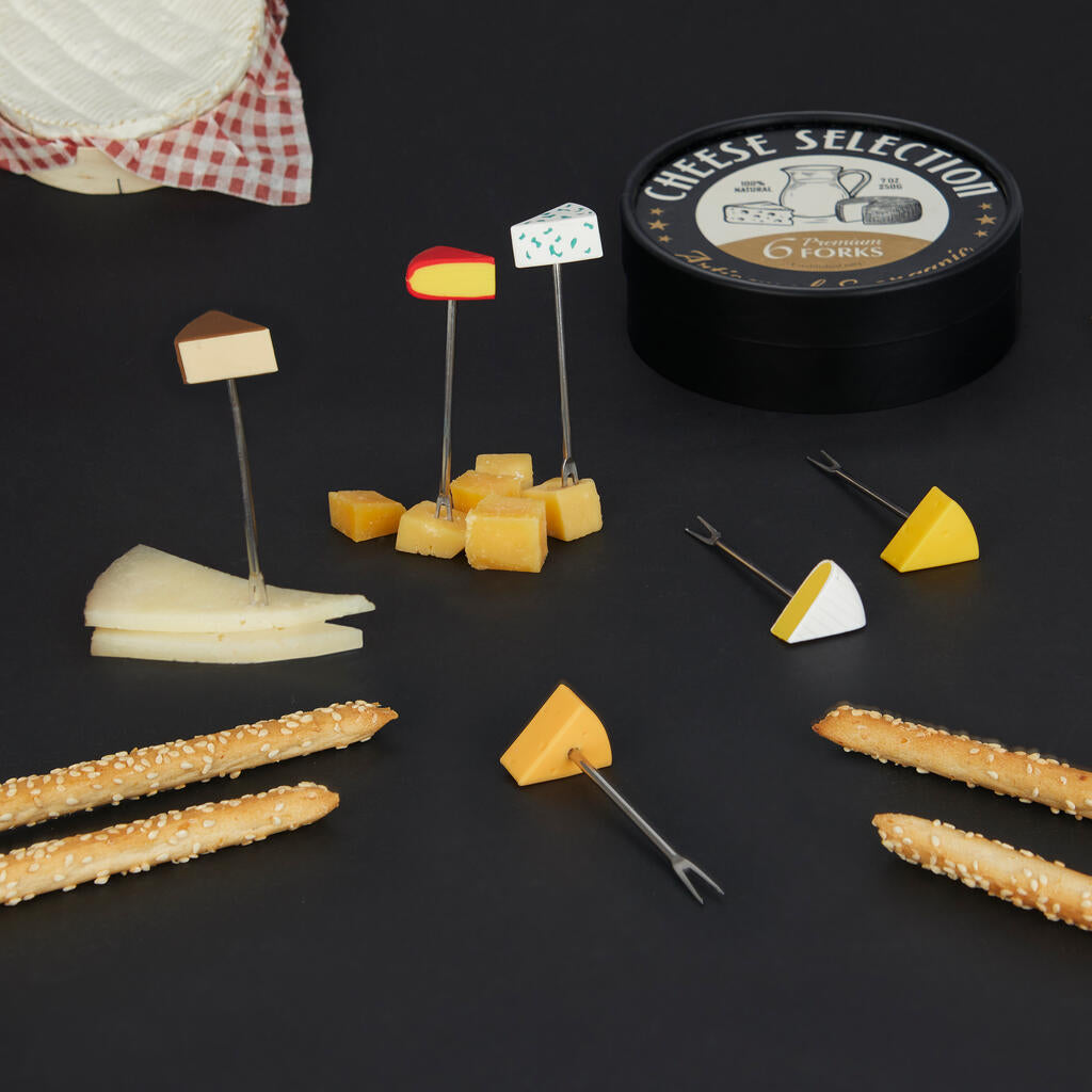 Tenedores Aperitivo Queso Inox | Set de 6 Les Trouvailles de Tolède