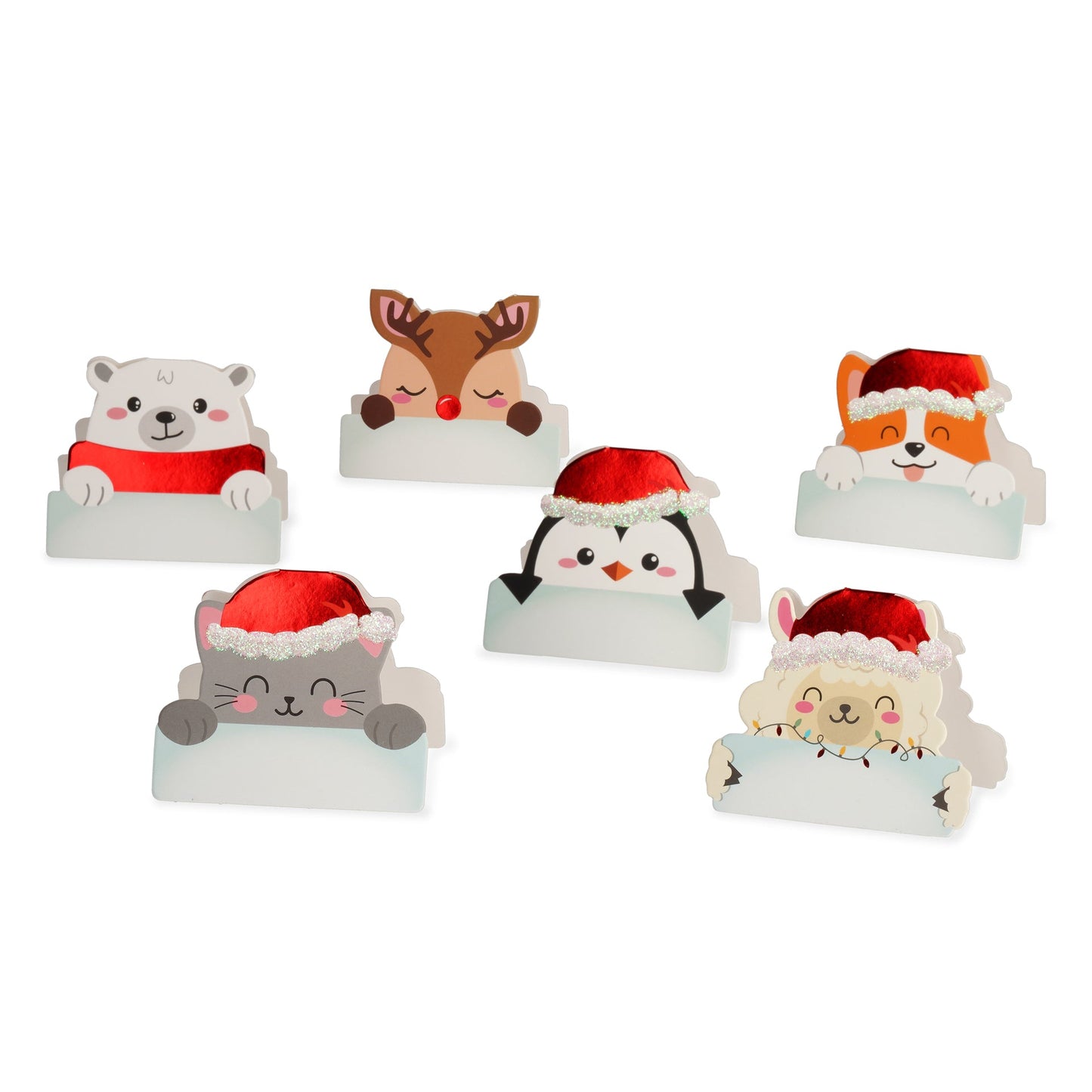Set de 12 tarjetas de mesa navideñas Les Trouvailles de Tolède