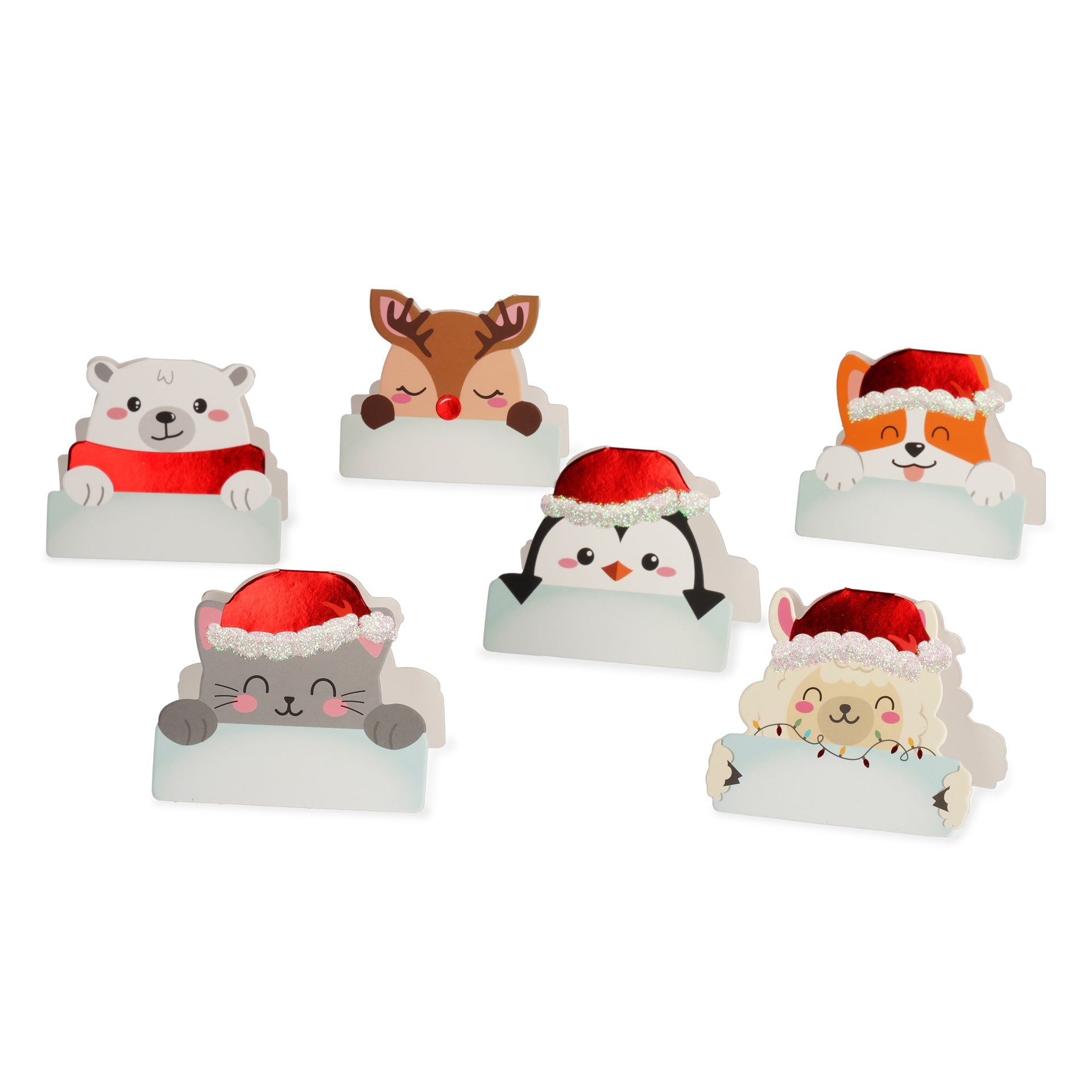 Set de 12 tarjetas de mesa navideñas Les Trouvailles de Tolède