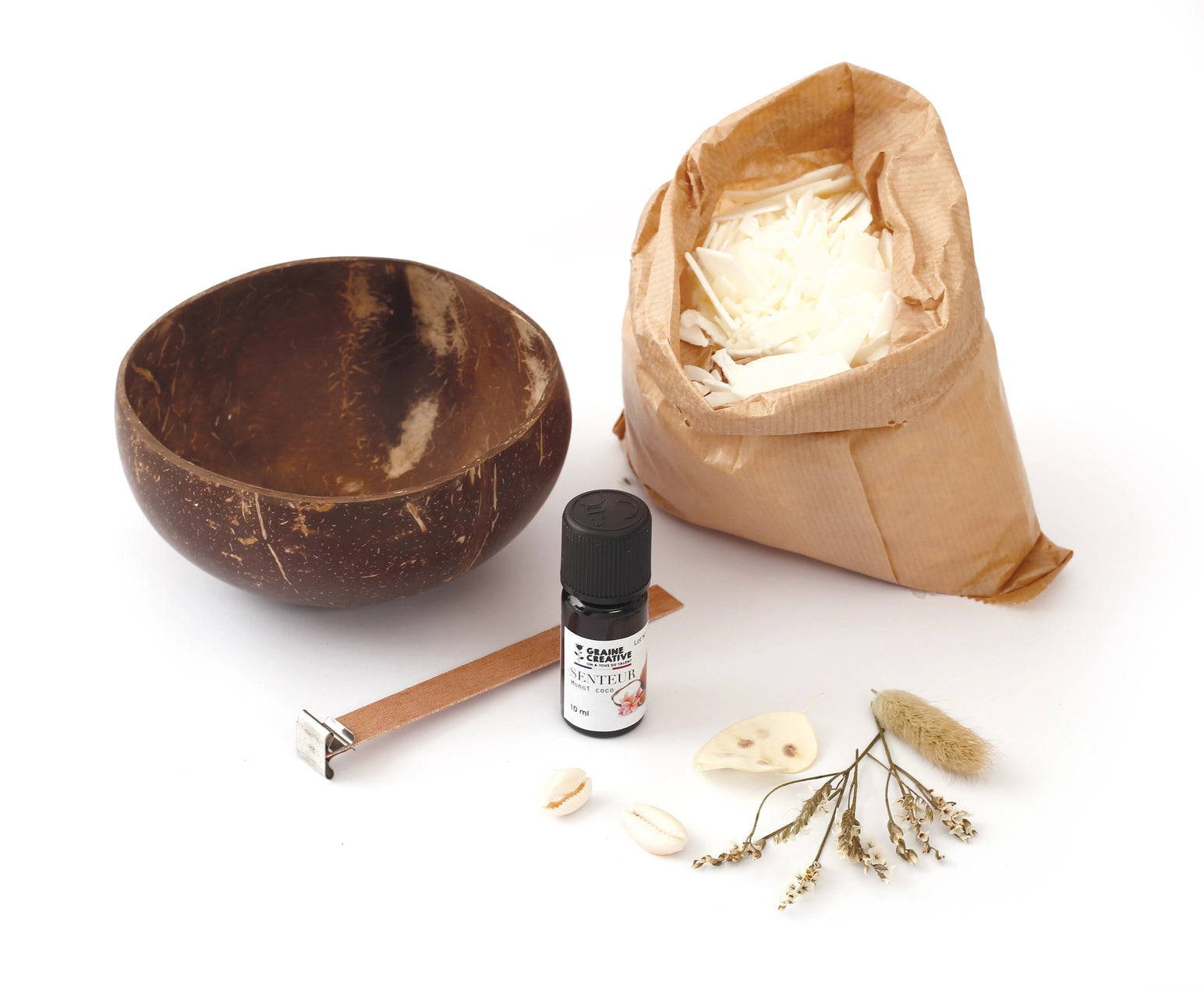 Kit DIY Vela de Coco Les Trouvailles de Tolède