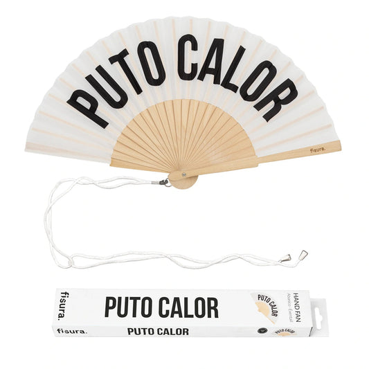 Abanico Puto calor blanco Les Trouvailles de Tolède
