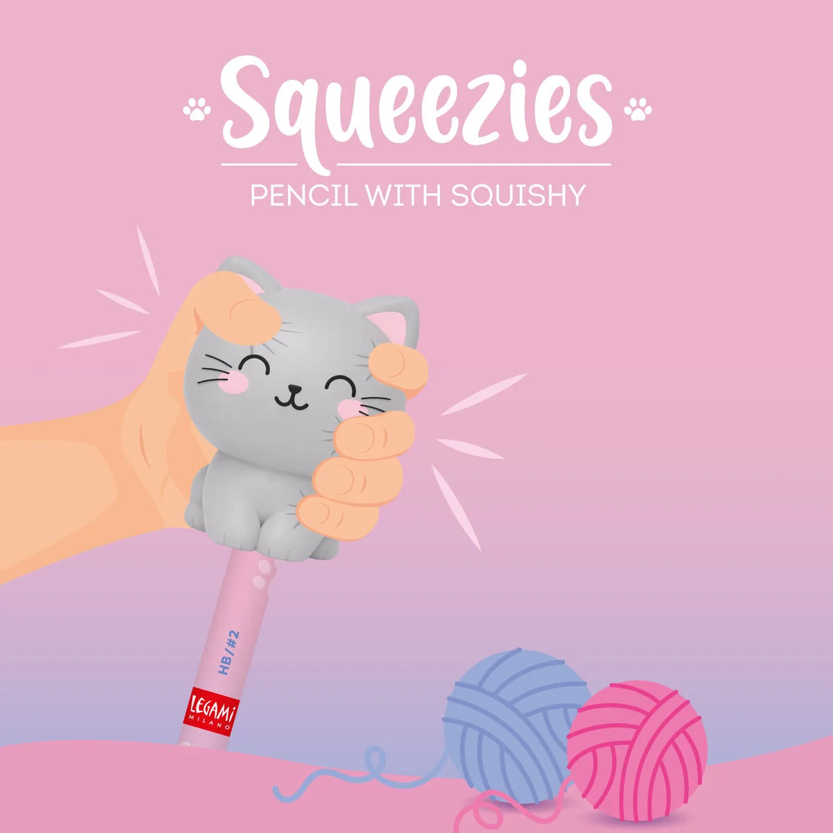 Lápiz Antiestrés Kitty Legami - Squeezies Les Trouvailles de Tolède