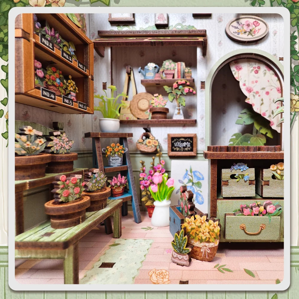 Book Nook DIY "Floristería de los Campos Elíseos" Les Trouvailles de Tolède