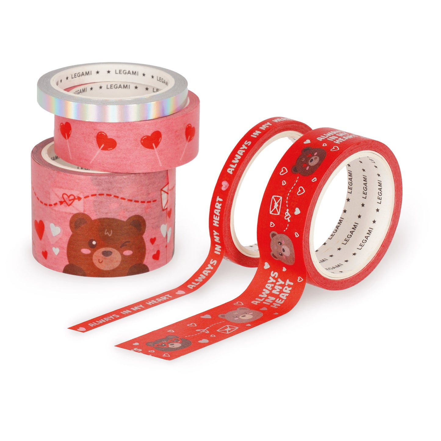 Set de 5 Rubans Adhésifs Décoratifs Teddy Bear – LEGAMI